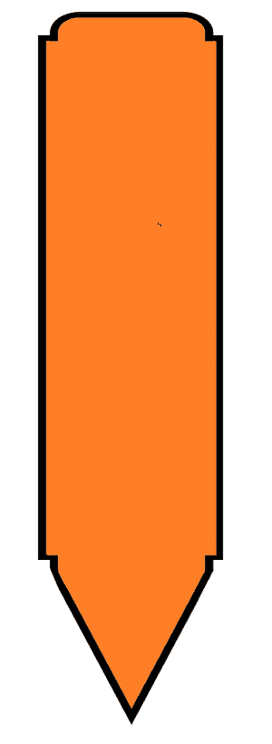 1 1/2 X 5 Thermal Pot Stake - Poly