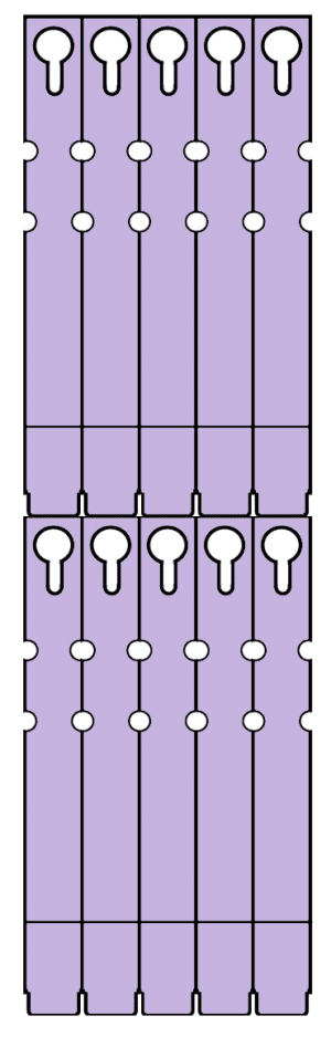 1 X 10 NURSERY PERFORATED